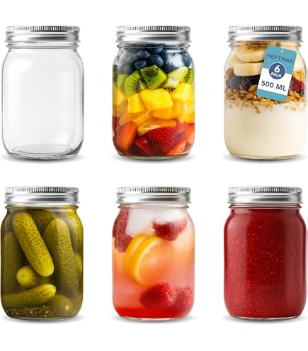 Set 12 Barattoli In Vetro Per Marmellata 250 Ml Con Coperchi Twist-Off Rossi E 12 Etichette Adesive