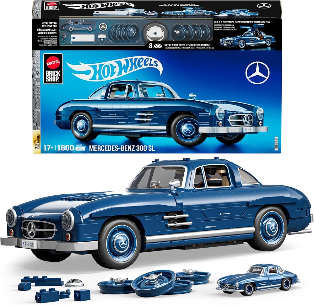 Mattel Brick Shop™ Hot Wheels® Premium Serisi - Mercedes-Benz 300SL