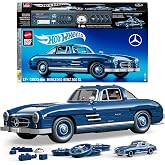 Mattel MEGA Hot Wheels koleksiyona uygun yarış arabası yapı oyuncağı, 1500 par&ccedil;alı, metal, 1:12 &ouml;l&ccedil;ekli, gri renkli Mercedes-