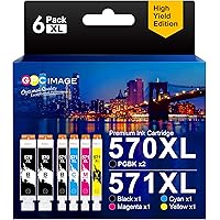 Lot De 4 Cartouches D’encre Cyan C-571C Compatible Canon PIXMA – 12 Ml