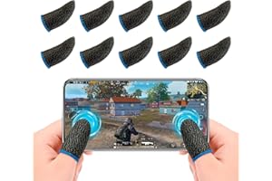 Newseego PUBG Mobile Game Finger Sleeve[10 Pack], Touchscreen Fingerhülse Atmungsaktiv Ultradünn Anti-Sweat Fingerset Empfindliche Shoot-&Ziel-Tasten für Überlebensregeln/Knives Out für Android & IOS