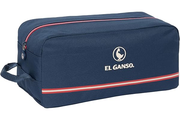 Safta EL GANSO Classic - Sac à Chaussures Moyen, Multi-usages, Trousse de Sport, extrascolaire, Football, Confortable et Polyvalent, 34 x 18 x 15 cm, Couleur Bleu Marine, Bleu Marine, Estándar,