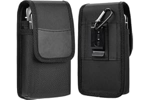 TOALUEA Handy Gürteltasche für iPhone 16 15 14 13 12 Pro Max, Handytasche Gürtel Premium für Samsung Galaxy S24 S23 S22 S21 S20, Handytaschen Halterung Wasserdicht, Téléphones Holster mit Metallkarabiner