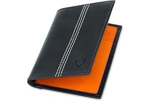 PELLE TORO Miniskładany skórzany portfel na karty kredytowe dla mężczyzn, cienki blokujący RFID, bezdotykowy ochraniacz na karty, ręcznie wykonany, minimalistyczny, wąski, męski portfel na karty, w