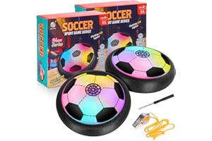 OKYUK LED Hover piłka nożna 2 szt., zabawka do piłki nożnej dla chłopców i dziewcząt w wieku 3, 4, 5, 6, 7 lat, piłka nożna, prezenty piłkarskie dla chłopców