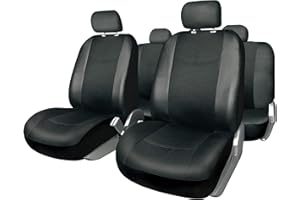 Bc Corona BCCORONA FUK10400 Set Complet de Housses de sièges Simili Cuir, Noir