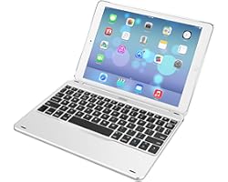Arteck iPad 9.7-inch (iPad 6, 2018 / iPad 5, 2017) Keyboard, Ultra-Thin Bluetooth Keyboard with Folio Full Protection Case fo