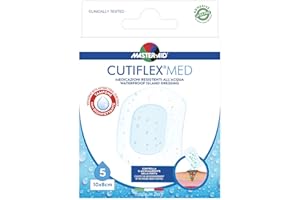 MASTER AID Cutiflex Med 10 X 8 Cm, Bianco/Blu 5 Unità