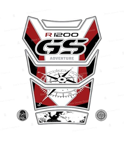 Adesivi fianco serbatoio Moto BMW R 1300 gs adventure racing red nero
