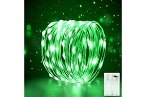 FFZZKJ Fairy Lights Battery Operated for Bedroom Indoor 3M 30LED Battery Powered Timer LED Lights Micro String Lights Copper Wire Fairy Lights for Christmas Decorations Festival Wedding Party-Green