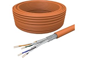 Draka Verlegekabel UC900 HS23, Cat 7, S/FTP, PiMF, orange, 50m Ring