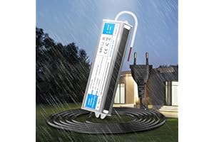 KSIBNW Trasformatore LED 24V 60W Alimentatore Impermeabile IP67 LED Driver con Spina AC 220V a DC 24V 2,5A 60W Adattatore Esterno Trasformatori Interruttore Tensione Bassa Costante Alimentatoredi
