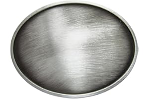 Schnalle123 Gürtelschnalle Klassisch Blank oval Western 3D Optik für Wechselgürtel Gürtel Schnalle Buckle Modell 206