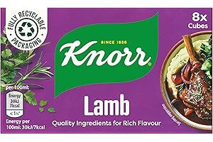 Knorr Lamb Stock Cubes gluten-free to add a rich lamb flavour to your dishes 8x 10 g