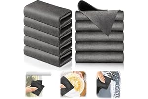 ZZRSYJ 10 Pièces Chiffon Magique Chiffon Vitre sans Trace Magic Chiffon de Nettoyage Magique épaissi Chiffon de Nettoyage en Microfibre Réutilisables pour Cuisines,Verre,Voitures et Fenêtres