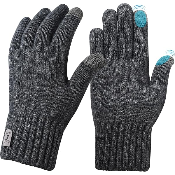 Gants Femme Hiver Double Couche - Chauds Et écran Tactile - Pour équitation, Vélo, Sorties - Taille Unique Noir/rose