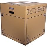 BANKERS BOX 10 SmoothMove Heavy Duty Double Wall Cardboard Moving and Storage Boxes with Handles, 88.5 Litre, 44.5 x 44…