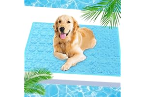OURDORT Tapis Rafraichissant pour Chien,70x55cm Tapis Rafraichissant Chat, Couverture Rafraichissante Chien, Pet Cooling Mat Fraicheur Chat pour Rester au Frais cet été - L