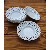 Porselen &Ccedil;ay Tabak Dantel 6 lı 51572