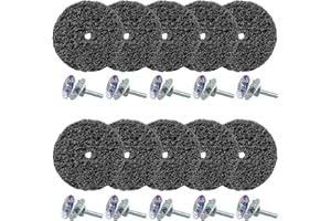 SALI 10 Stück CSD Scheibe 100mm CBS Schleifscheibe Set Schwarz Grobreinigungsscheibe Reinigungsscheibe Schleifscheiben für Winkelschleifer Reinigung Entfernen von Farbe Rost Schweißnähten Oxyden