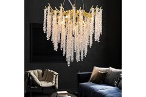 ‎AHXIAOZN AHXIAOZN Modern Kronleuchter Kristall Leuchte,Luxus Kristall Pendelleuchte,Dimmbar Rund Kristall Hängeleuchte,für Esszimmer, Küche, Wohnzimmer, Schlafzimmer, Flur, Café,Bar（Gold，60cm）