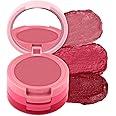 RENEE Glam Stack 3-In-1 Lip & Cheek Tint - Pink 4.5g - 3 Shades in 1, Rich Creamy Natural Seamless Finish, Smooth & Blendable Formula - Travel Friendly, Quick & Easy to Use