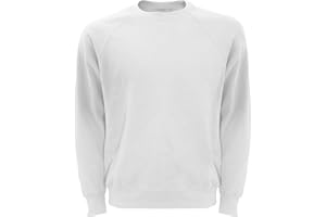 Fruit of the Loom Raglan Sweatshirt Felpa, Opaco Uomo
