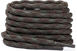 Stepace Cordones Redondos para Botas de Senderismo y Montaña, Trekking Zapatos, 15 Colores, 100-180cm, 5.5mm Diámetro