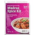 East at Home Madras Spice Kit, Authentic Restaurant Style Madras Curry in 30 Minutes, Serves 4, Vegan & Gluten-Free, Handcrafted with Premium Indian Spices
