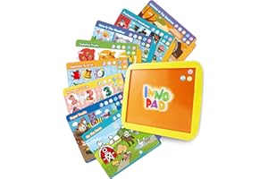 BEST LEARNING INNO PAD Smart Fun Lessons - Educational Tablet Toy to Learn Alphabet, Numbers, Colours, Shapes, Animals, Time for Toddlers Ages 2 to 5 Years Old - Ideal Birthday Present
