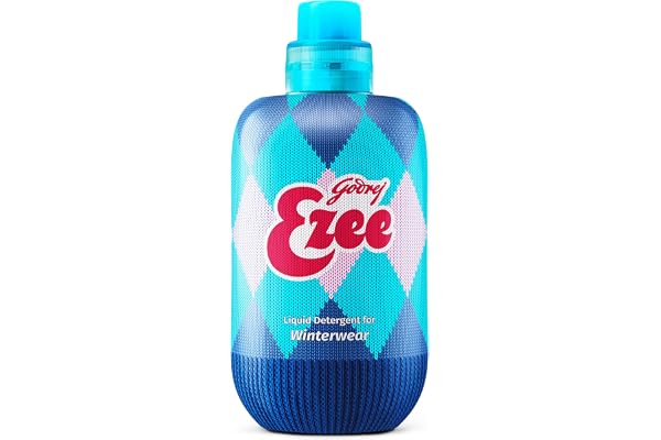 Godrej Ezee Liquid Detergent for both Top load and Front load Washing - 500g Bottle, for Winter Wear Added Conditioner No Soda Formula Woolmark Certified