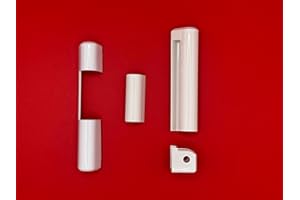 FTF - FENSTERTECHNIK Aubi Siegenia Kappenset Abdeckkappen weiß links/Rechts LK005 LK006 EK001 EK300 (1er Set mit EK300 links)