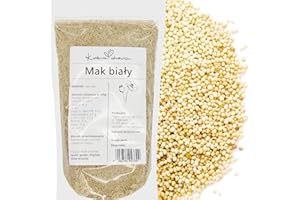 Graines de Pavot Blanc Naturel 1 kg – Idéales pour Pâtisserie et Farce de Croissants, Riche en Fibres et Protéines | KUCHNIA ZDROWIA
