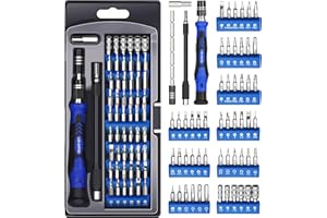 LOS GATOS LOSGATOS PC Precision Screwdriver Set: Gifts for Men - Computer Repair Tool Kit 56 Screw Bits for Electronic Laptop Phone, Daily Household Repairs Essentials