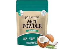 Go-Keto MCT Powder, 250g | Premium Polvere MCT C8/C10, 100% olio di cocco, no olio di palma | perfetto dieta chetogenica | crema di caffè cheto per caffè o frullato cheto | Paleo, vegano