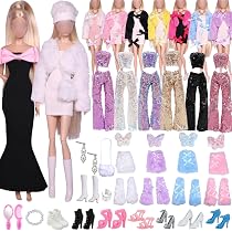 20 Vêtements Et Accessoires Pour Poupée 30cm - Robes, Chaussures, Sacs