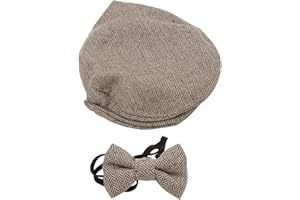 PWSHYMI Gorra Plana Sombrero de Caballero, Bebé recién Nacido Accesorios de fotografía Sombrero per Bebé Recién Nacido(marrón)