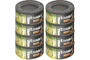 ‎ANGELCARE Angelcare LitterLocker 2 Original Nachfüllkassetten, 8er-Pack, erspart den täglichen Gang zur Mülltonne, sauber und geruchlos