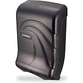 San Jamar T1790TBK Ultrafold Multifold/C Katlanır Havlu Dispenseri, Okyanuslar, Siyah, 11 3/4 x 6 1/4 x 18