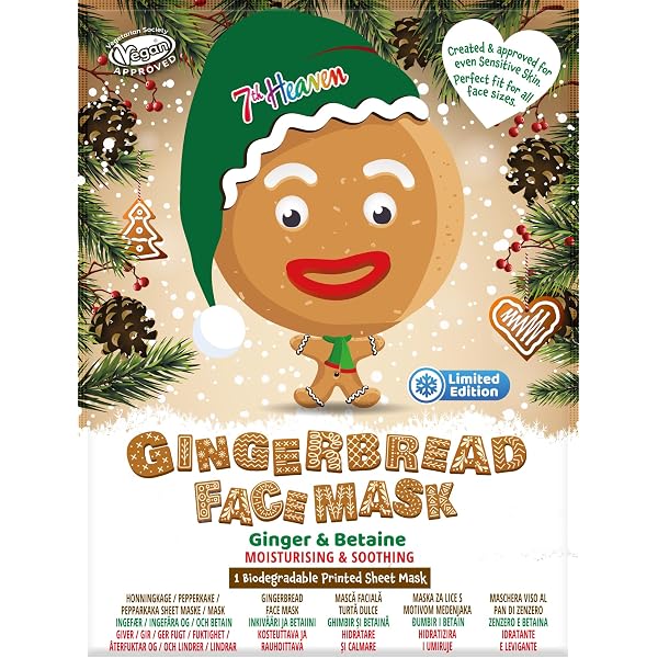 7th Heaven Snowman Gesichtsmaske – Sheet Mask Mit Kokos & Betain Für Strahlende Haut