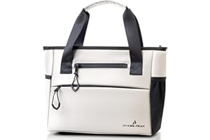 PYKES PEAK Golf Round Tote Bag | Ultra-Lightweight 340g, 10L Capacity, Waterproof, Versatile Cart Bag for Men & Women | Golf Bag for Accessories & Essentials | 5 Colours | Designed in Japan