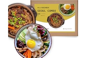 EasyCookAsia Seoul Combo Kochbox I Bulgogi & Bibimbap Kochbox für 2 Personen I Perfekt für Kochanfänger oder zum Verschenken…