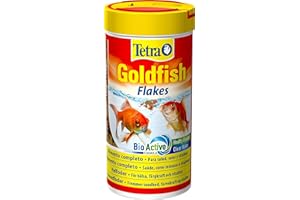 Tetra Goldfish Flakes - Alimento para todos los peces dorados y otros peces de agua fría, 250 ml