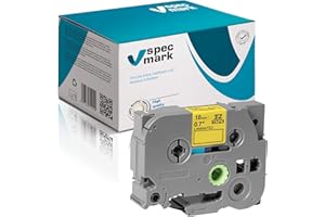 specmark Ruban TZe-641 18mm x 8m Ruban noir sur jaune compatible avec imprimante Brother PT P-touch AZe-641 EZe-641 TZ-641 TZ2-641