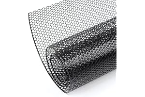 AggAuto griglia universale a nido d'ape da corsa, maglia espansa 100x33cm in lega di alluminio per auto, griglia per autoveicoli, dimensione foro 6x1mm