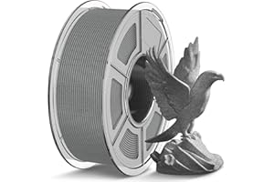 ‎TECBEARS TECBEARS PLA Marmor Filament 1.75mm, High Speed PLA Marble 3D Drucker Filament PLA Oberfläche für 0-600 mm/s Hochgeschwindigkeitsdruck, 1kg Spule Rock PLA 3D Druck Filament, Marmor Grau