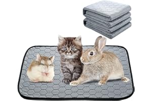 LEEWEITAS Tapis de Dressage pour Chiens Réutilisables, Tapis éducateurs Pipi Lavables pour Chiots avec Base Super Absorbante et Antidérapante pour Chiens, Chats et Lapins-35x50CM (2 pièces)