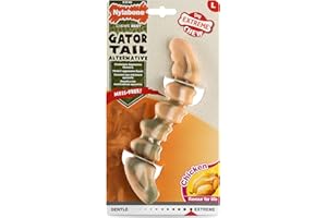 Nylabone Extreme Power Chew Gator Tail Alternatywna zabawka do żucia dla psa, smak kurczaka, duża/olbrzymia – dla psów do 23 kg