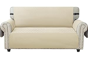 Ystyle Copridivano 3 Posto Con Braccioli, Universale Natalizio Copri Divano Antigraffio Per Gatto, Copripoltrona Antiscivolo, Salvadivano Antimacchia, Copridivani Mobili Protector, Beige