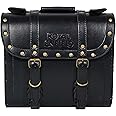 Dass Royal Enfield Square Saddle Bag Motorcycle Square Saddle Bag Double Front Lock Vehicle Compatibility of Bullet Motorcycles (Black)